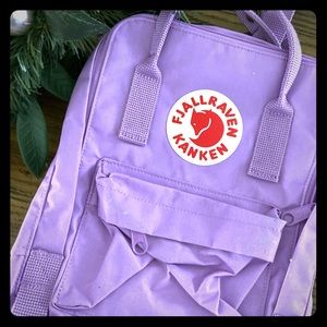 Lilac mini Fjallraven backpack